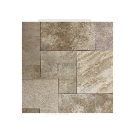Carrelage travertin CLASSIC QUARRY Opus Romain ép.1,2cm