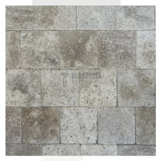 Pavé travertin CLASSIC MIX vieilli 15,3x15,3x3cm