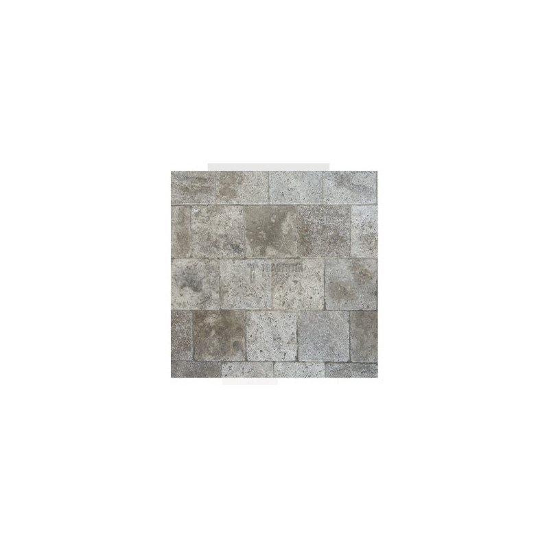 Pavé travertin CLASSIC MIX vieilli 15,3x15,3x3cm