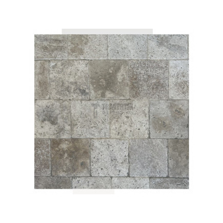 Pavé travertin CLASSIC MIX vieilli 15,3x15,3x3cm