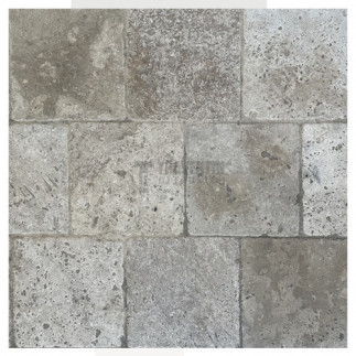 Pavé travertin CLASSIC MIX vieilli 15,3x15,3x3cm