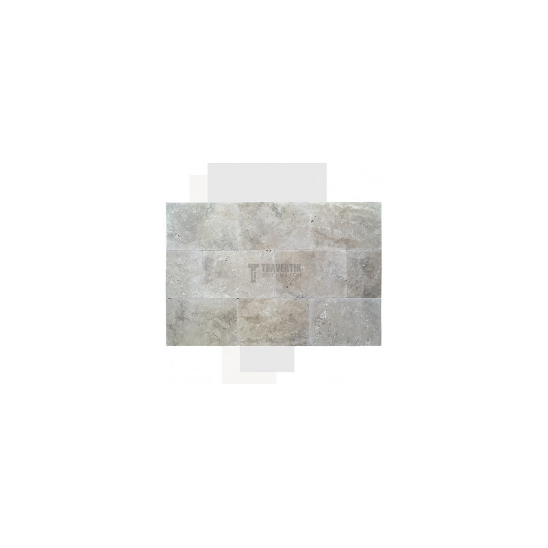 Carrelage travertin CLASSIC MIX vieilli 40,6x61x1,2cm