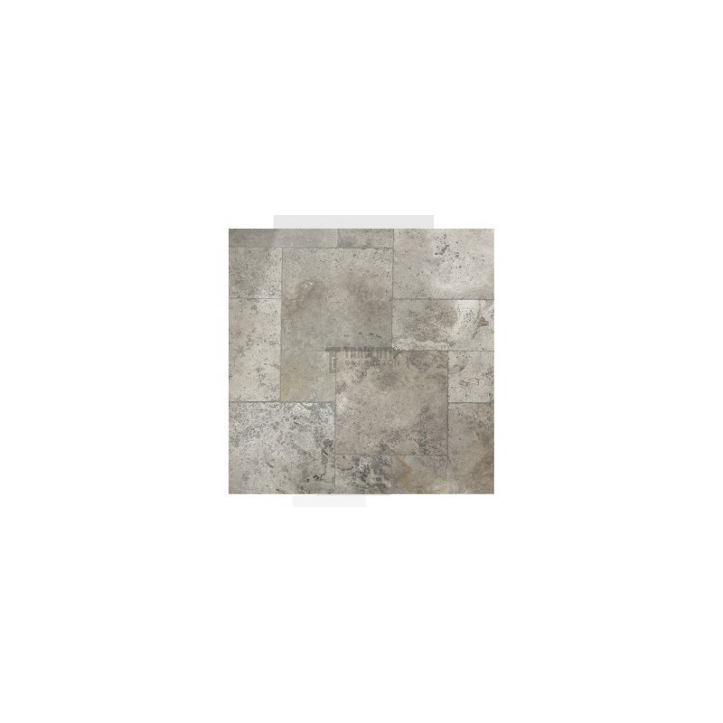 Carrelage travertin MIX 2CH vieilli Opus Château ép.1,5cm