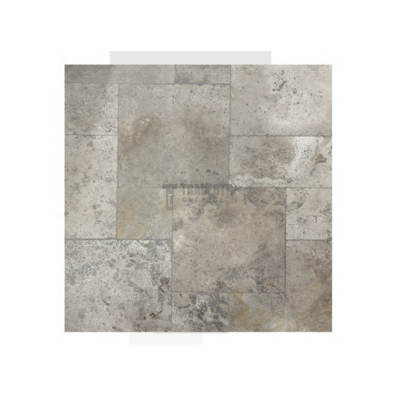 Carrelage travertin MIX 2CH vieilli Opus Château ép.1,5cm