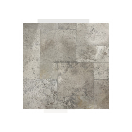 Carrelage travertin MIX 2CH vieilli Opus Château ép.1,5cm