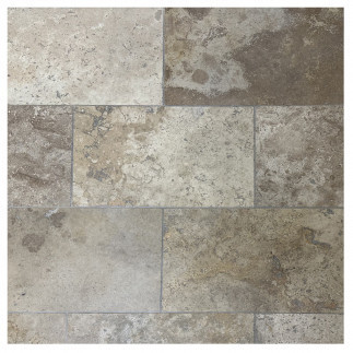 Carrelage travertin MIX COM 2 vieilli 40,6x61x1,2cm