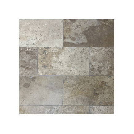 Carrelage travertin MIX COM 2 vieilli 40,6x61x1,2cm