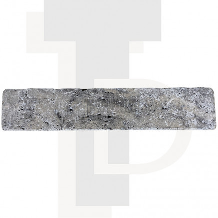Plinthe Travertin GRIS SILVER 8x40,6x1,2cm - Pack de 10