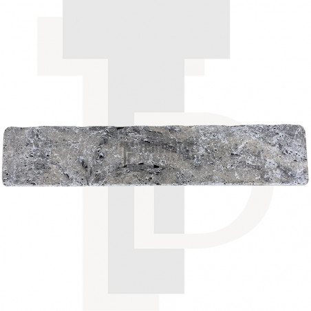 Plinthe Travertin GRIS SILVER 8x40,6x1,2cm - Pack de 10