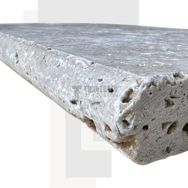 Marche Escalier en Travertin MIX 2CH vieillie BR 100x33x3cm