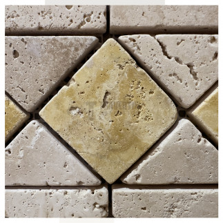 Frise travertin Beige/Jaune 10x29x1cm