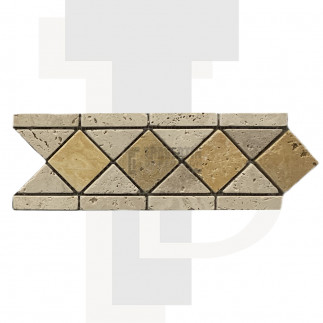 Frise travertin Beige/Jaune 10x29x1cm