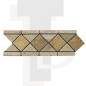 Frise travertin Beige/Jaune 10x29x1cm