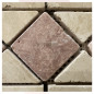 Frise travertin Beige/Vieux Rose 10x29x1cm