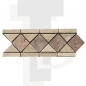 Frise travertin Beige/Vieux Rose 10x29x1cm