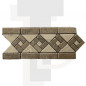Frise spiral Travertin Beige/Noisette 12x29x1cm