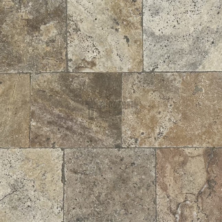 Pavé en Travertin SCABOS vieilli 15xBL ép.3cm