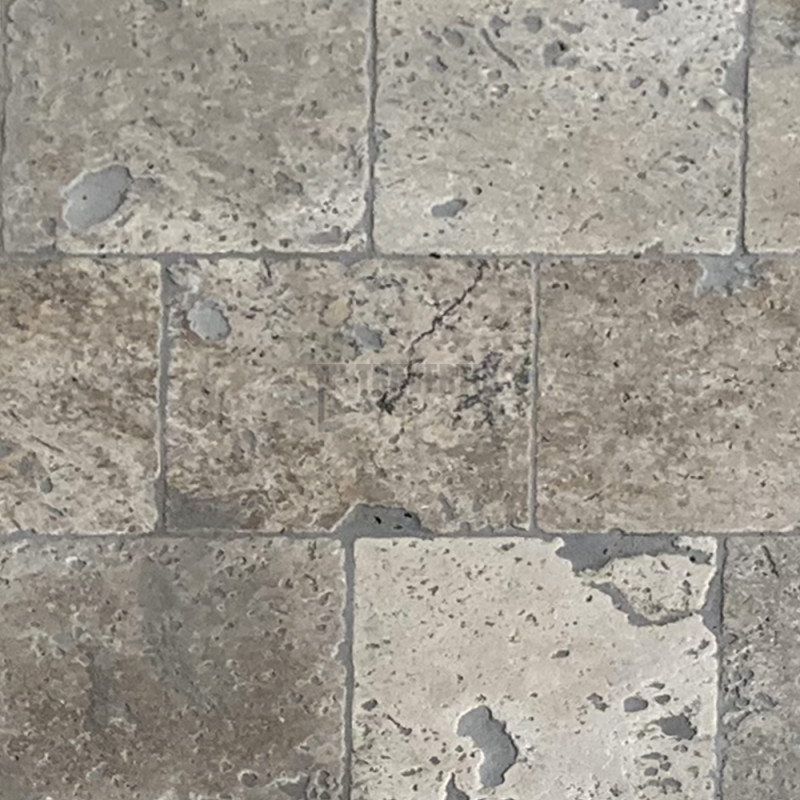 Pavé travertin MIX 2CH vieillie 15,3x15,3x3cm