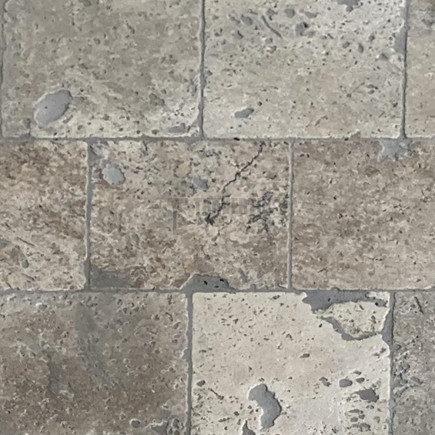 Pavé travertin MIX 2CH vieillie 15,3x15,3x3cm