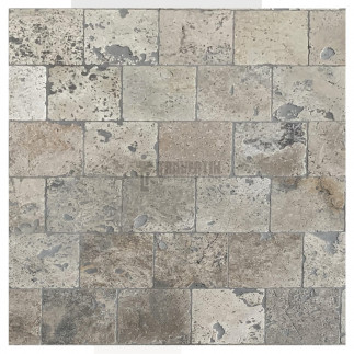 Pavé travertin MIX 2CH vieillie 15,3x15,3x3cm
