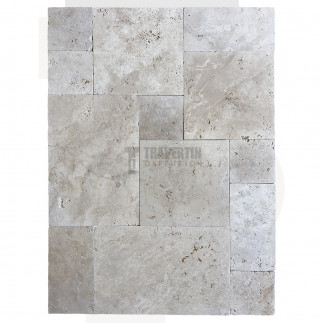 Carrelage travertin STANDARD LIGHT Opus Romain ép.1,2cm