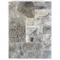 Carrelage travertin SILVER 2CH vieilli Opus Romain ép.1,2 cm