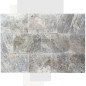 Carrelage travertin SILVER vieilli 40,6x61x1,2cm