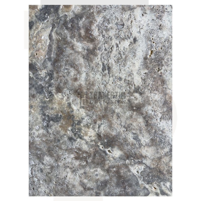 Carrelage travertin SILVER vieilli Opus Romain ép.1,2cm