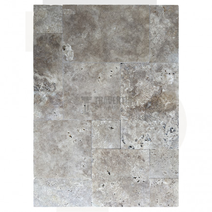 Carrelage travertin MEDIUM MIX Opus Romain ép.1,2cm