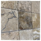 Petit carrelage travertin sol-mur Scabas 10x10x1cm