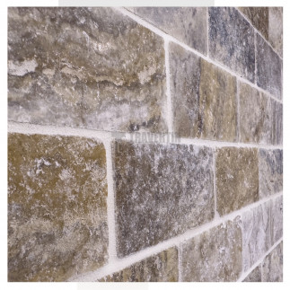 Petit carrelage travertin sol-mur Scabas 7,5x15x1cm