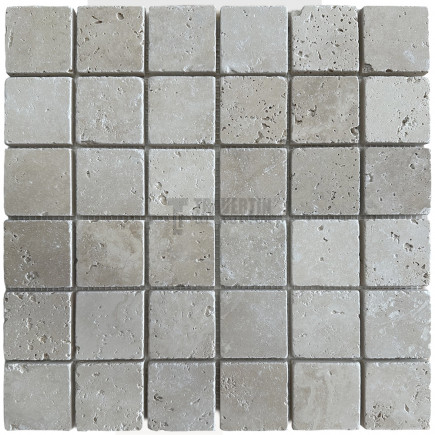 Petit carrelage travertin sol-mur premium Beige 20x20x1cm