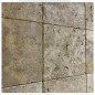 Petit carrelage travertin sol-mur Jaune 20x20x1cm