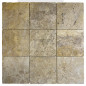 Petit carrelage travertin sol-mur Jaune 20x20x1cm