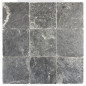 Petit carrelage marbre sol-mur Nero 20x20x1cm