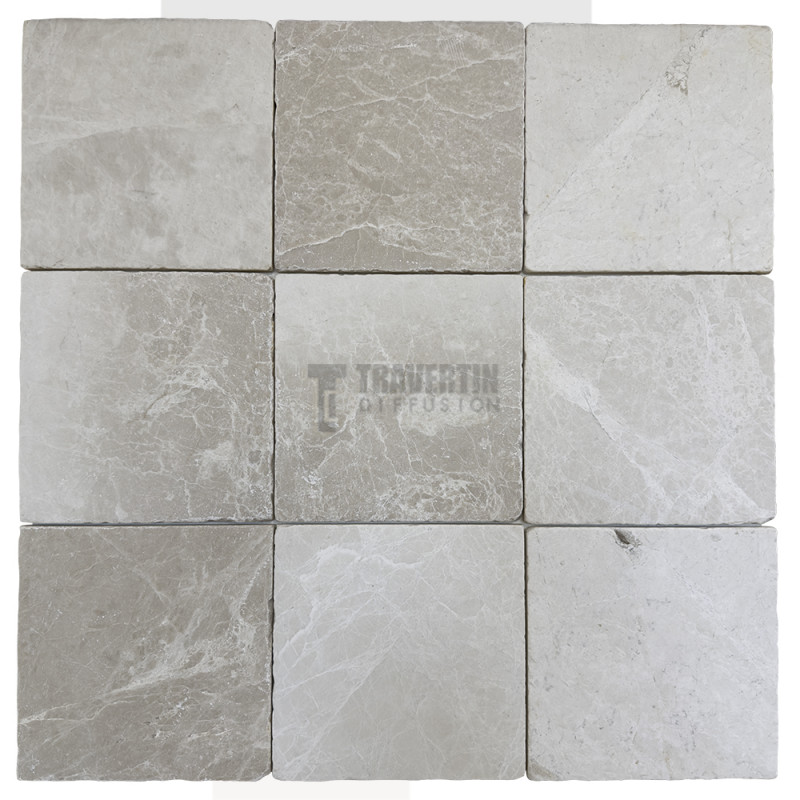 Petit carrelage marbre sol-mur Blanc Varese 20x20x1cm