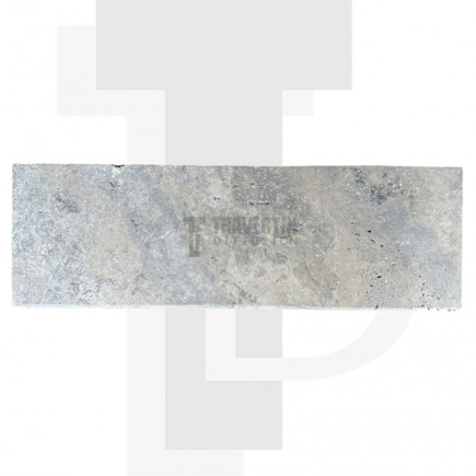 Marche escalier en Travertin SILVER vieilli BR 100x33x3cm
