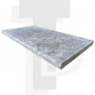Margelle Piscine en Travertin SILVER Bord Rond 33x61x3cm