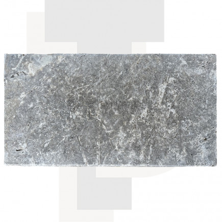 Margelle Piscine en Travertin SILVER Bord Rond 33x61x3cm