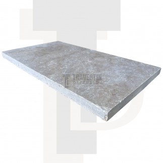 Margelle Piscine en Travertin CLASSIC MIX Bord Droit 33x61x3cm