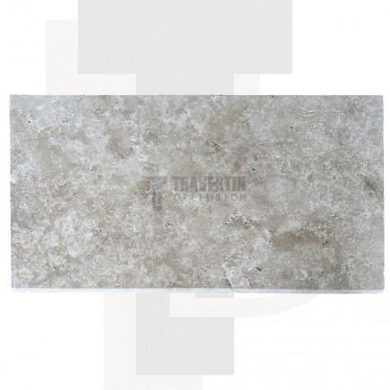 Margelle Piscine en Travertin CLASSIC MIX Bord Rond 33x61x3cm