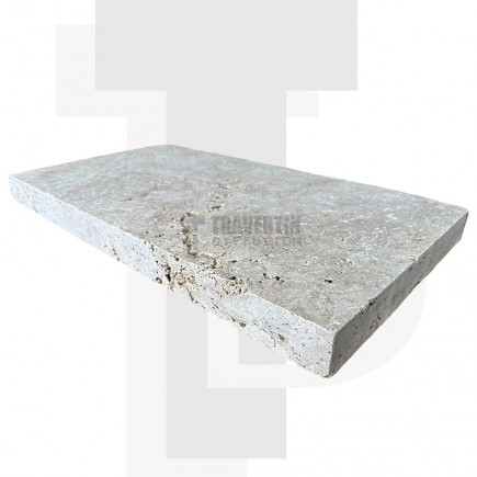 Margelle Piscine en Travertin MIX 2ème choix Bord Droit 33x61x5cm