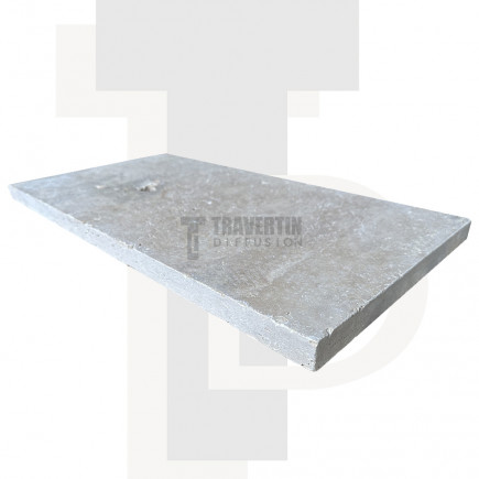Margelle Piscine en Travertin MIX 2ème choix Bord Droit 33x61x3cm