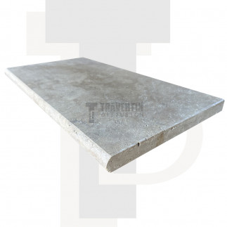 Margelle Piscine en Travertin MIX 2ème choix Bord Rond 33x61x3cm