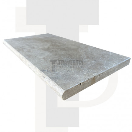 Margelle Piscine en Travertin MIX 2ème choix Bord Rond 33x61x3cm
