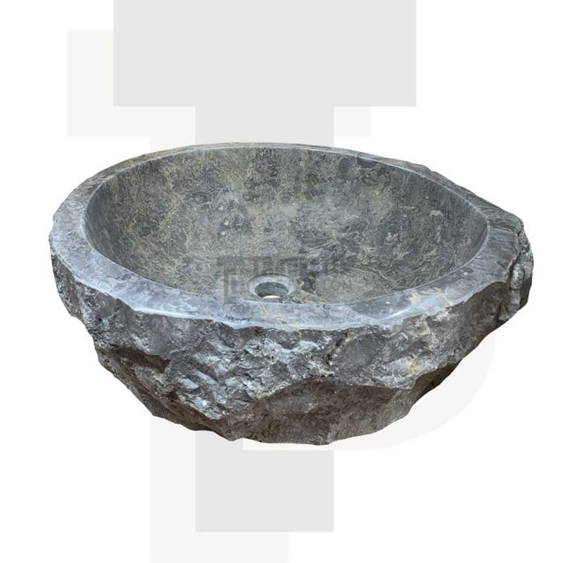 Vasque Natural marbre gris - 30/35xH15cm