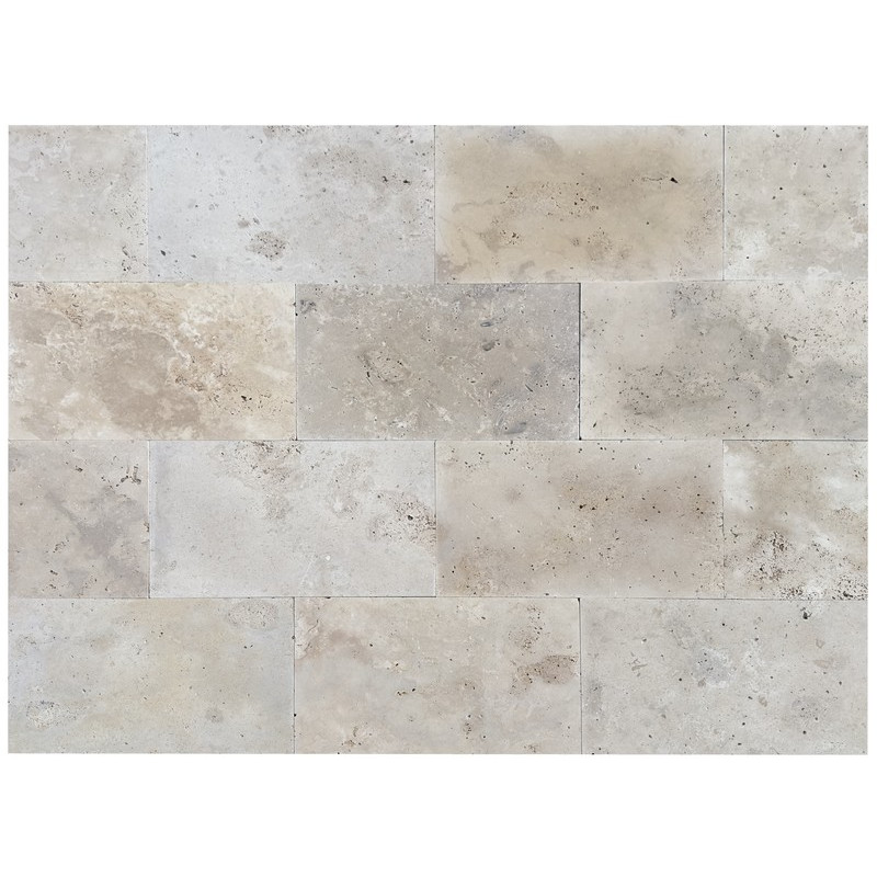 Carrelage travertin MIX NUANCÉ vieilli Opus Romain ép.1,2cm