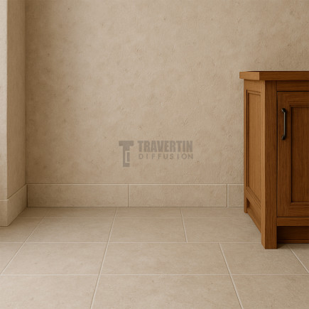 Plinthe Travertin PREMIUM 8x40,6x1,2cm - Pack de 10