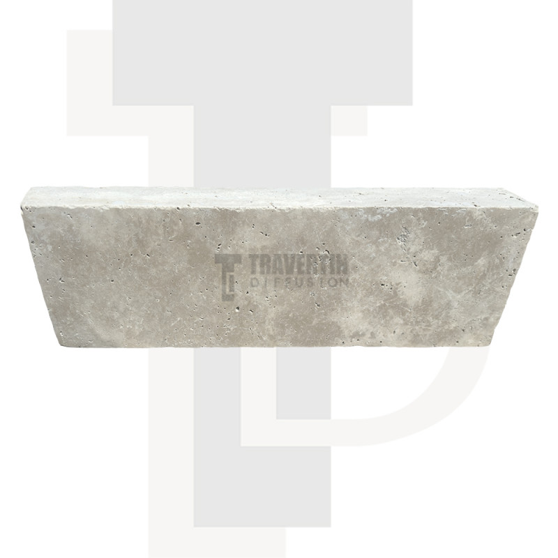 Bordure pierre travertin PREMIUM 50x15x5cm