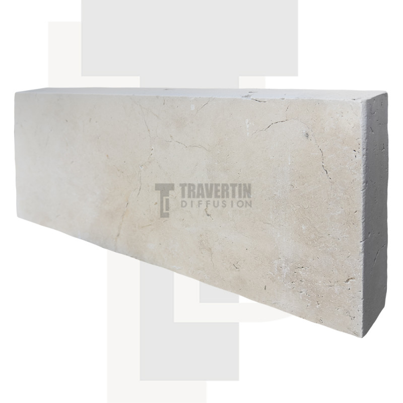 Bordure pierre travertin PREMIUM 50x20x5cm